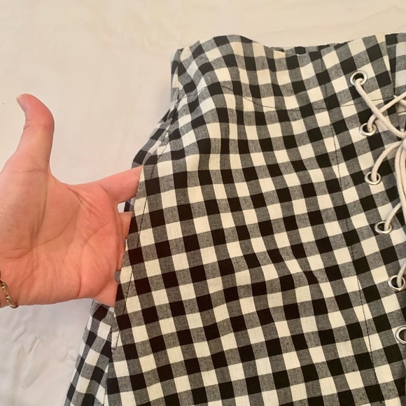 ANTHROPOLOGIE Eva Franco brand A-line Gingham skirt - Picture 6 of 9